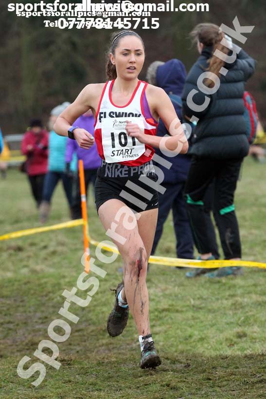 Senior womens Northern Cross Country Champs., Camp Hill Estate, Kirklington.  Photo: David T. Hewitson/Sports for All Pics